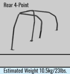 Subaru WRX STI Roll Cage - Cusco - Chromoly 4 Point 4 Passenger - `15-`27